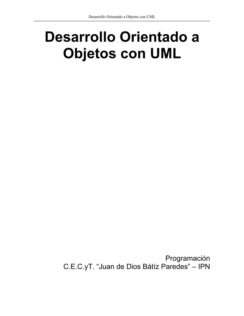 Imágen de pdf Desarrollo orientado a objetos con UML